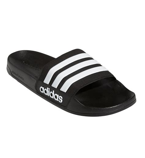 adidas schlappen herren schwarz weiß|adidas Badeschlappen, Flip Flops für Herren .